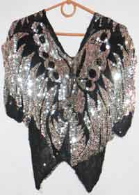 кофта бабочка блестящая