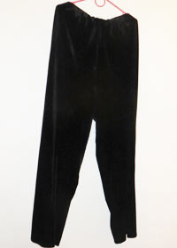 штаны черные бархатные