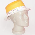 шляпка жолтая