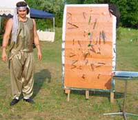 аттркцион метание ножей